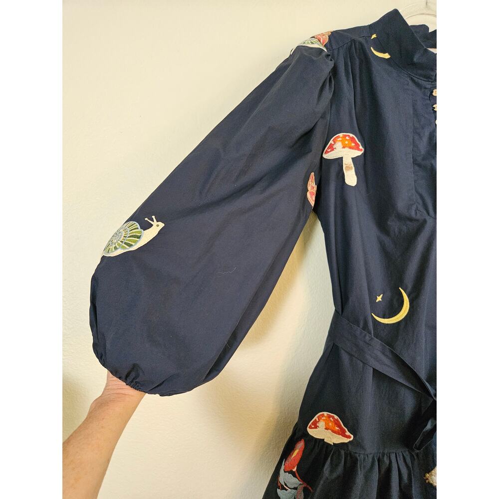 CIEBON Savannah Embroidered Cotton Shirtdress, Size XL - Picture 6 of 12